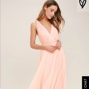 Lulus blush maxi dress